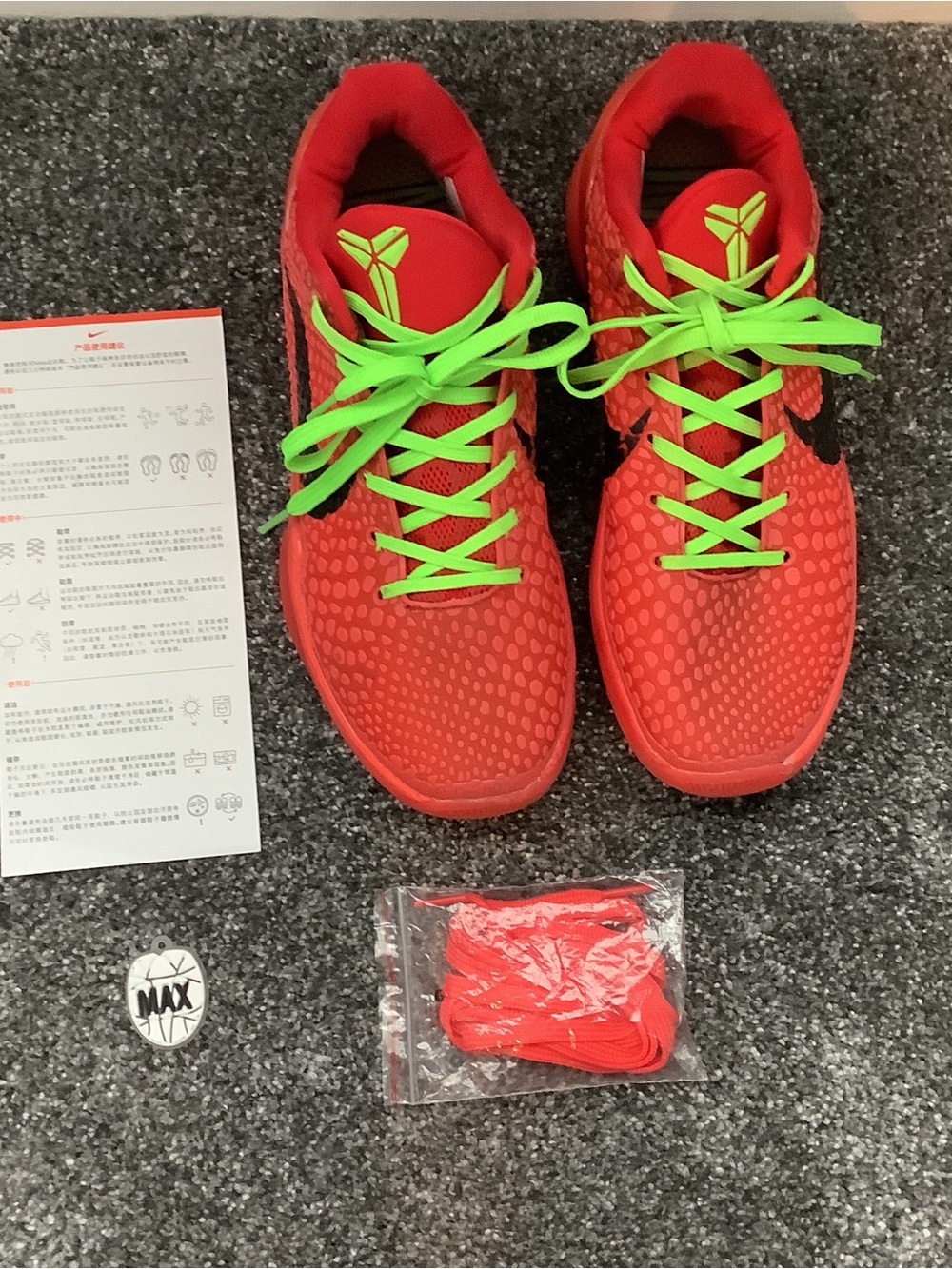 Authentic Nike Kobe 6 Protro
Reverse Grinch Size 7